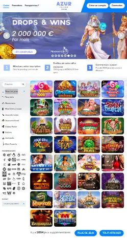 l'application et interface de CasinoChan
