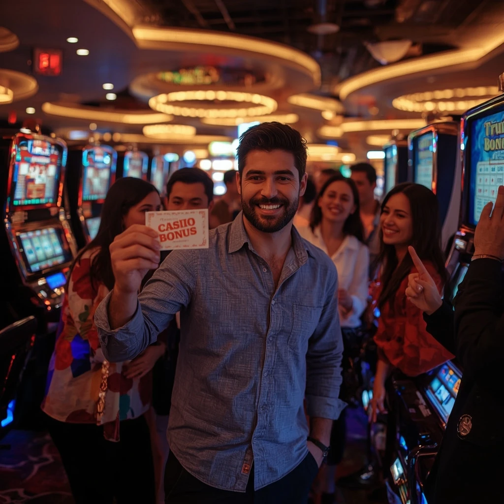 une personne tenant un bonus CasinoChan