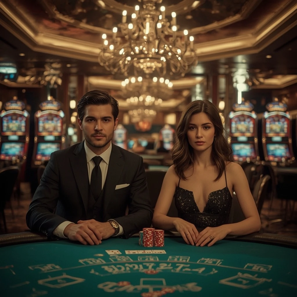 Deux joueurs de poker au CasinoChan